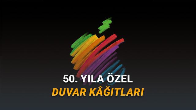 Apple’ın 50. Yılına Özel Duvar Kâğıtları Yayımlandı (Apple Aygıtlarınız İçin İndirebilirsiniz)